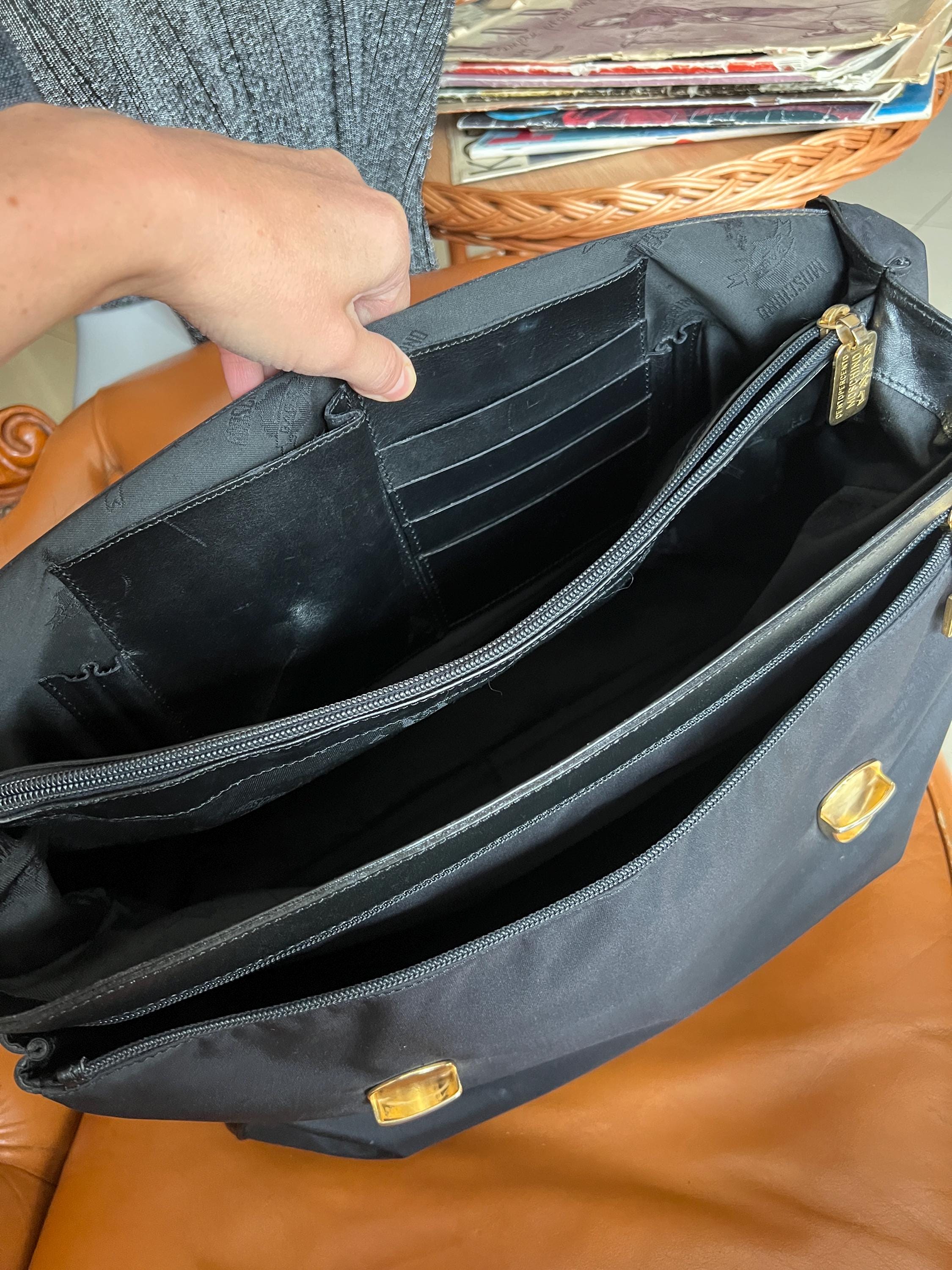 モスキーノ レッドウォール ブリーフケース ヴィンテージ ナイロン