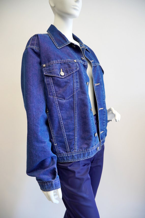 Versace denim jacket jeans vintage Versace Jeans … - image 8