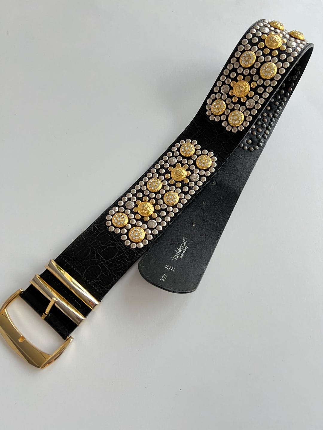 Gianni Versace Medusa Wide Belt – 80s/90s Collector's Piece