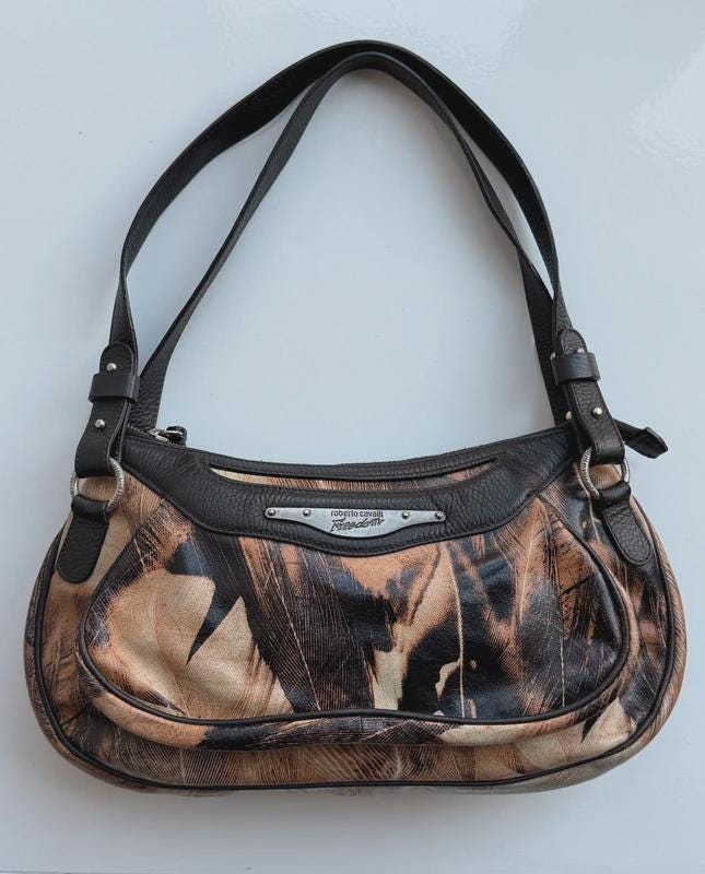Roberto cavalli bag - 日本 【Roberto c】スタッズ 本革レザー 