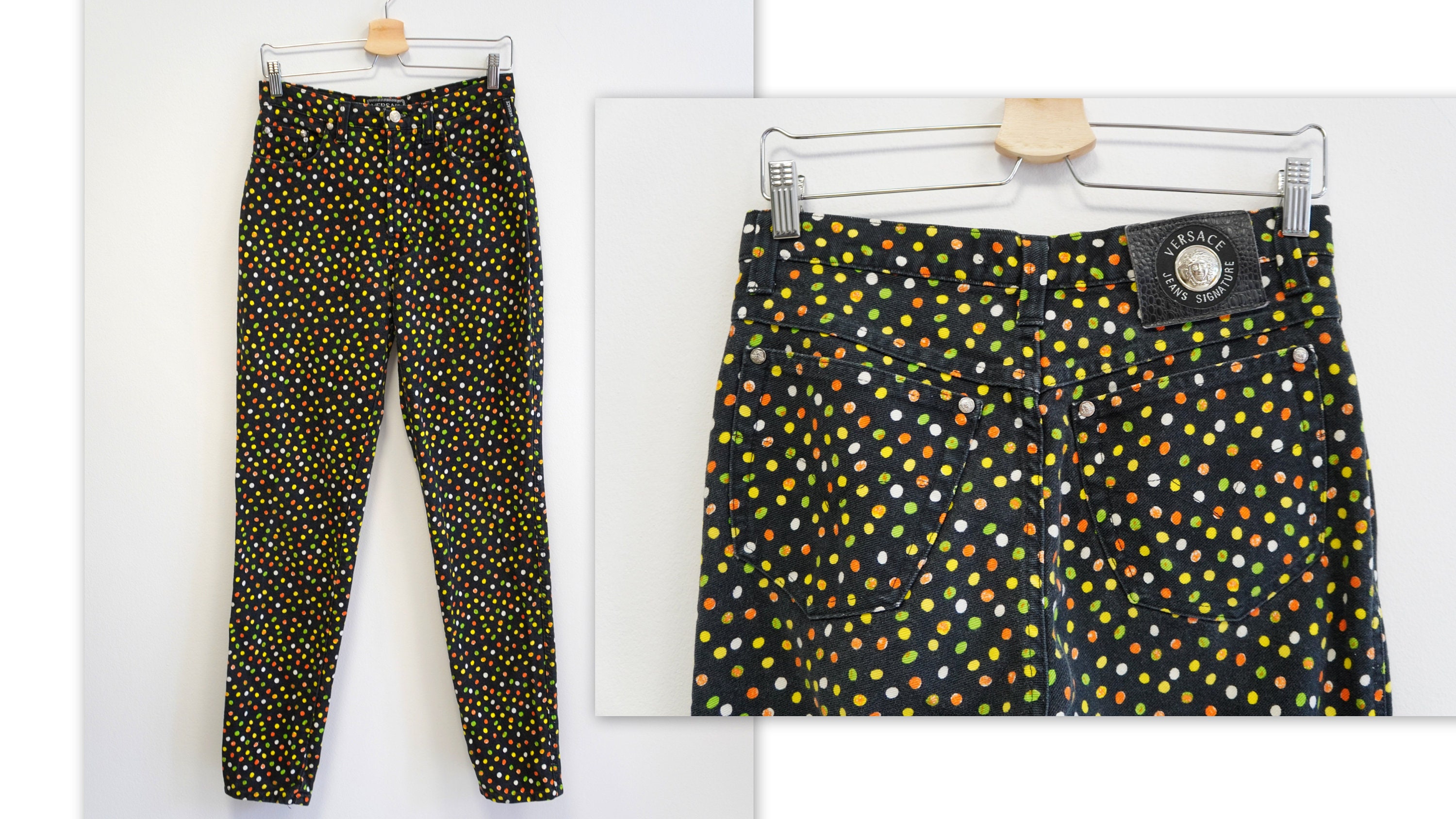 Black polka hotsell dot jeans
