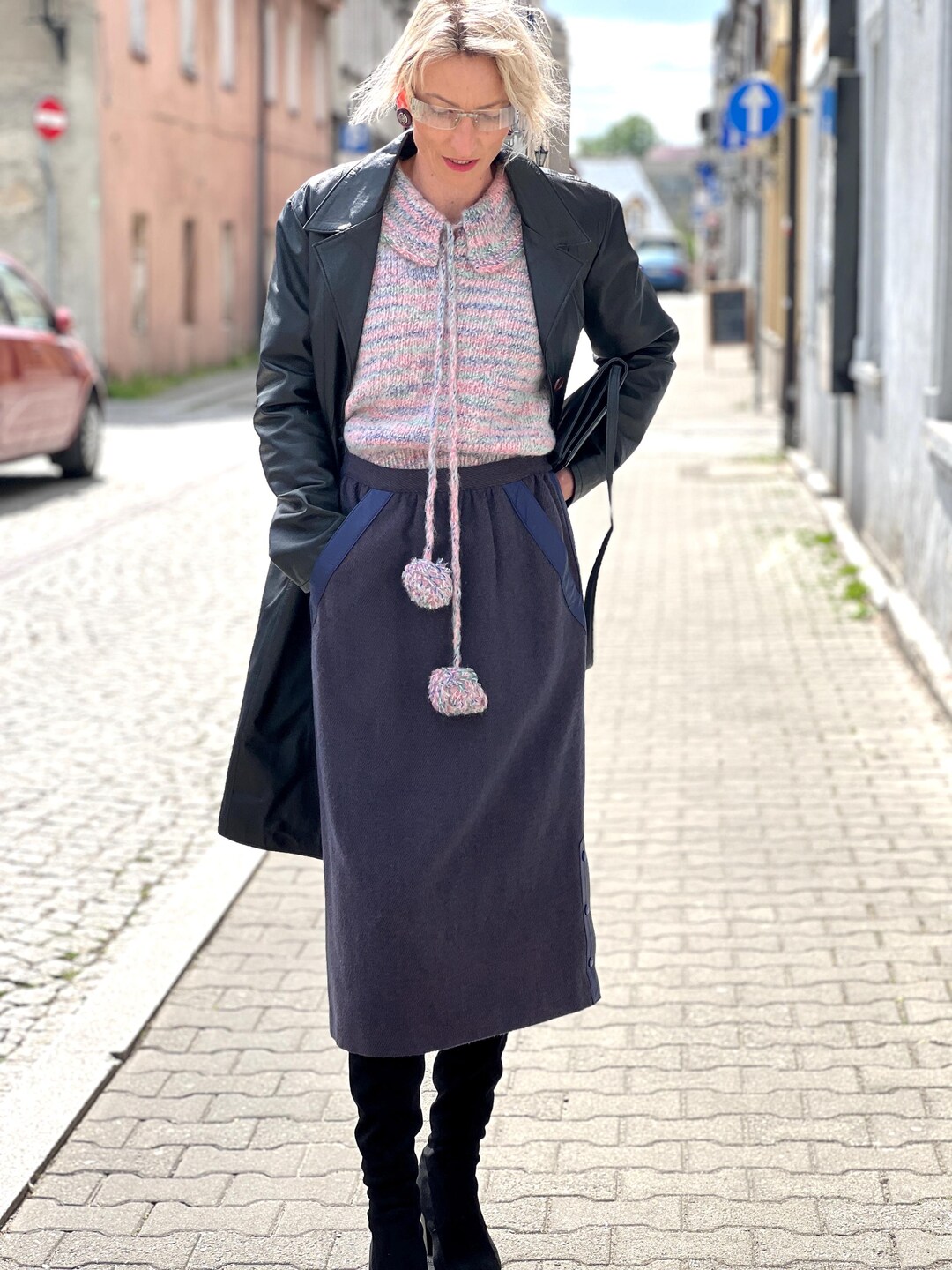 Caban En Cuir Avec Mouton Rupp & Taureck - Taille 42 L Femme - Neuf Avec étiquettes - Made In Germany