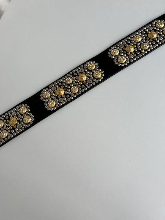 Rare Vintage Gianni Versace Medusa Wide Belt – 80s/90s