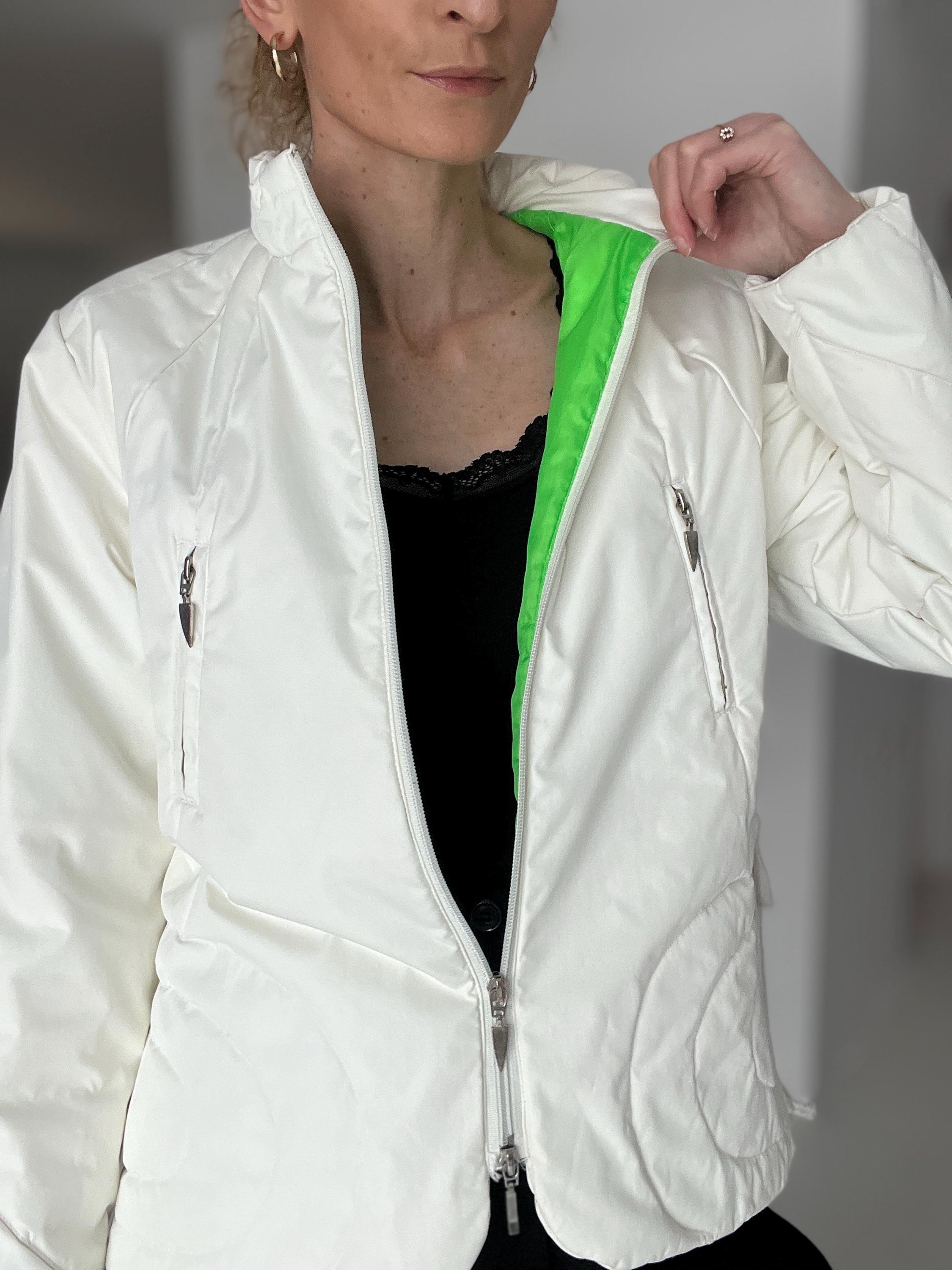 Mugler, Vintage Thierry Mugler White Down Jacket – Real Goose Down Puffer – Small/Medium