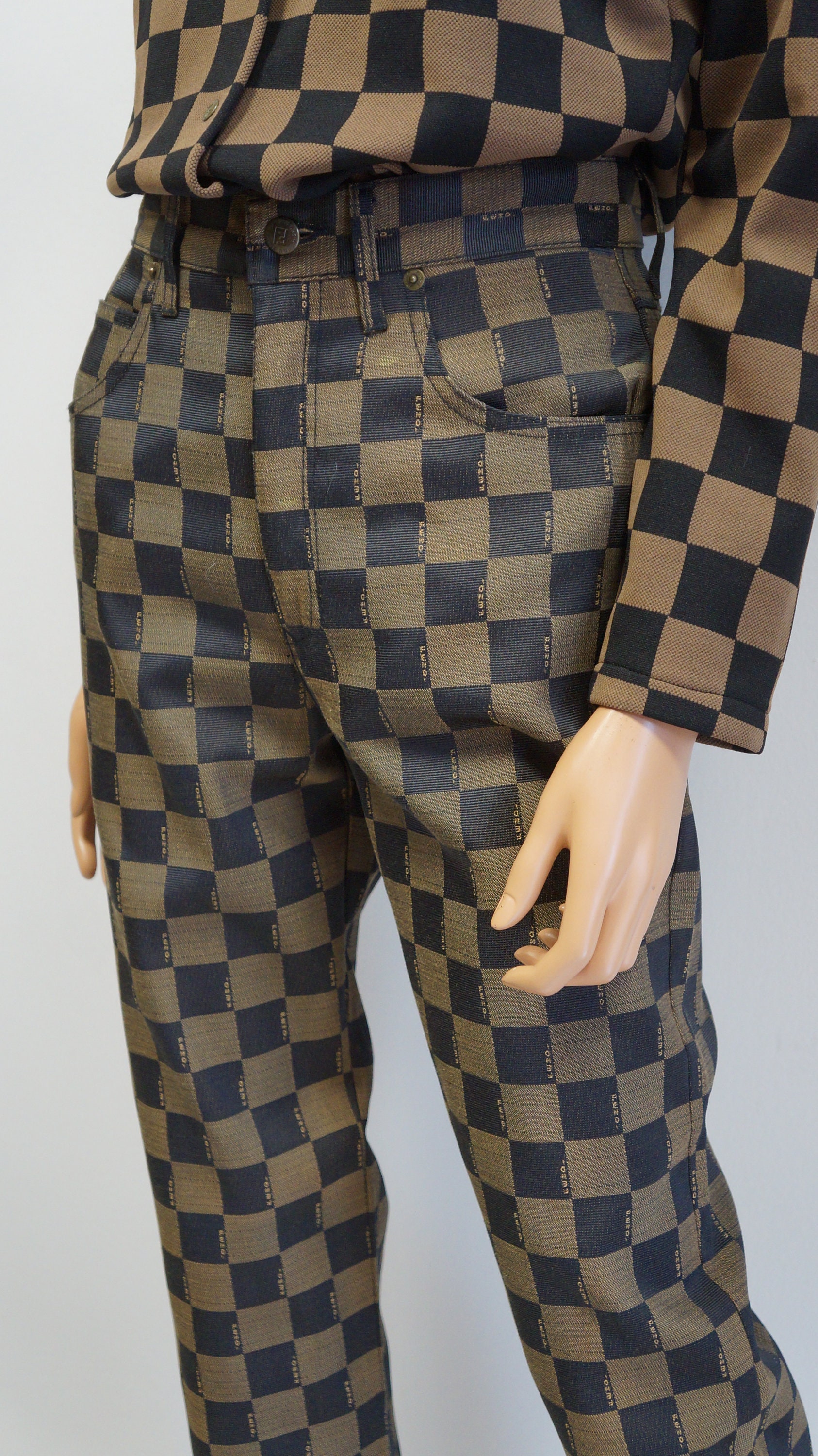 Vintage Fendi Checkerboard Monogram Pant – Recess