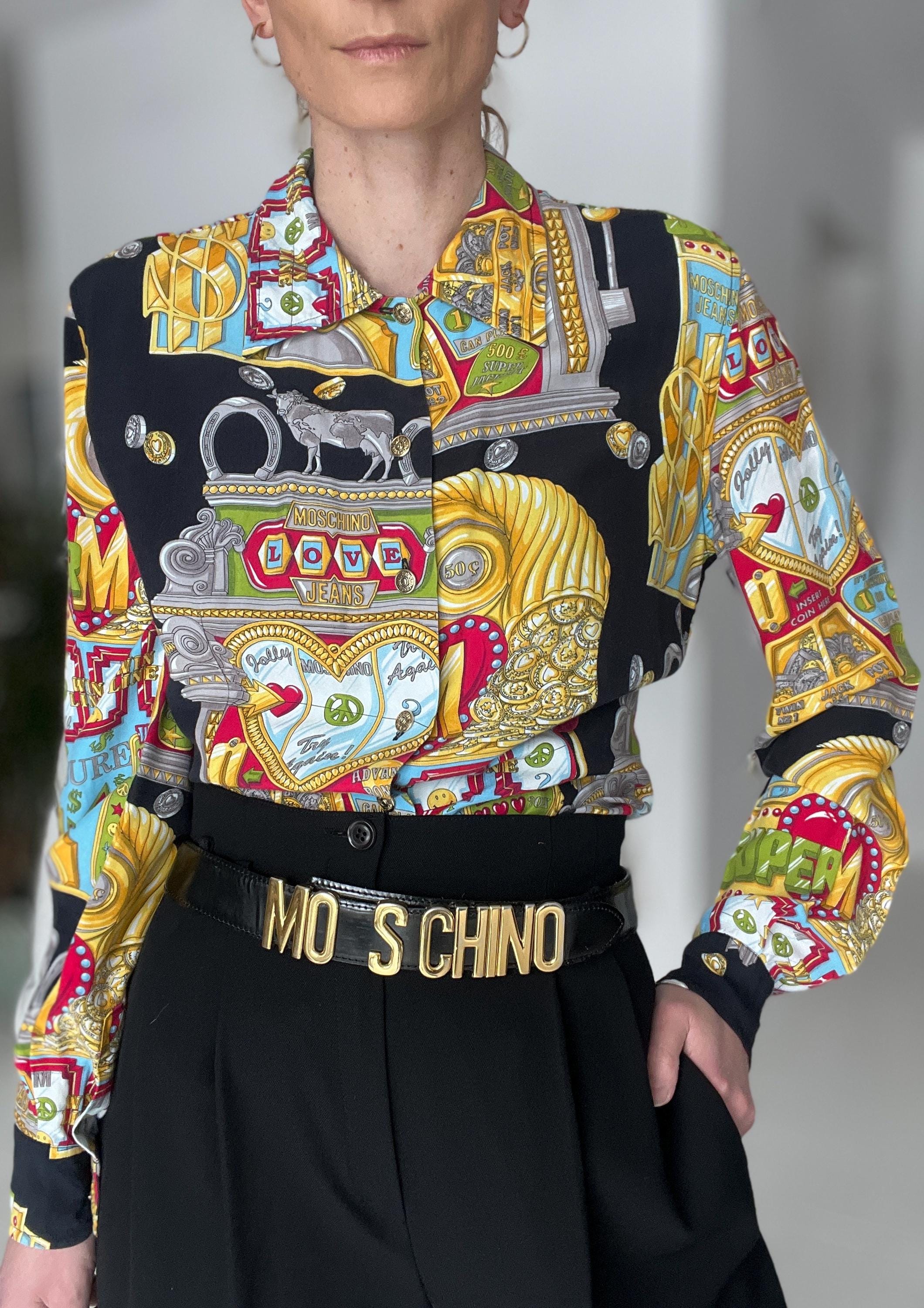 Moschino Print Shirt - Etsy