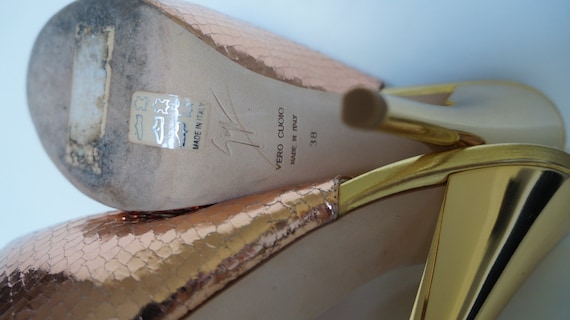 Giuseppe Zanotti High Heels Review| 13 cm Cross Strap Heeled Sandals in  Gold| Ms.Killer Heels - YouTube
