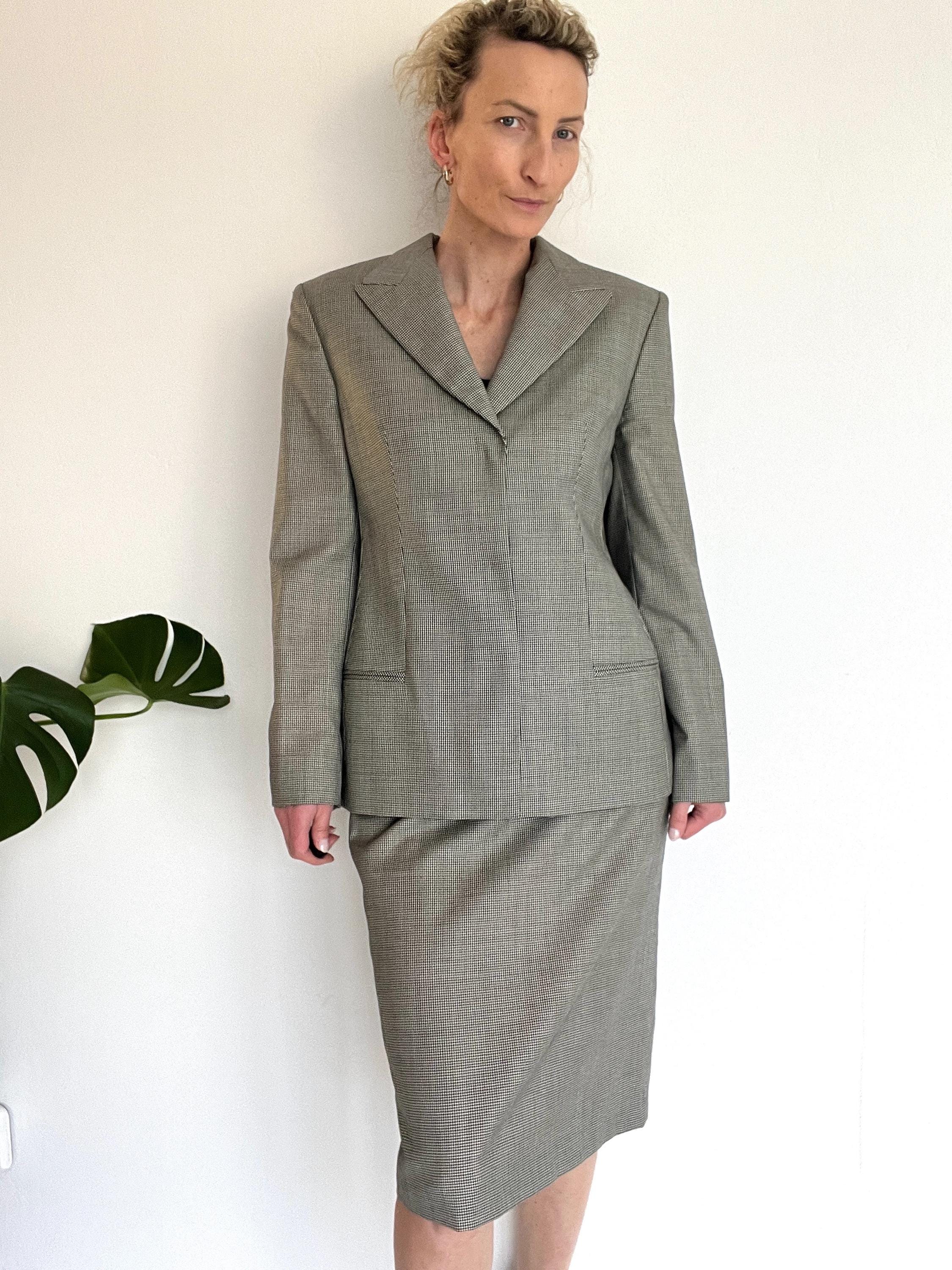 Gianni Versace Couture Suit – Houndstooth Wool Jacket