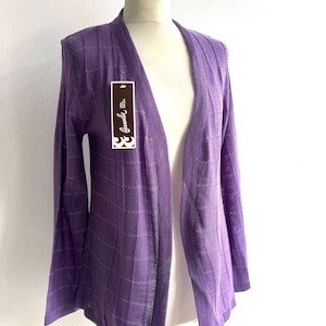 Beautiful Purple Vintage Sweater cardigan – Size M, New with Tag