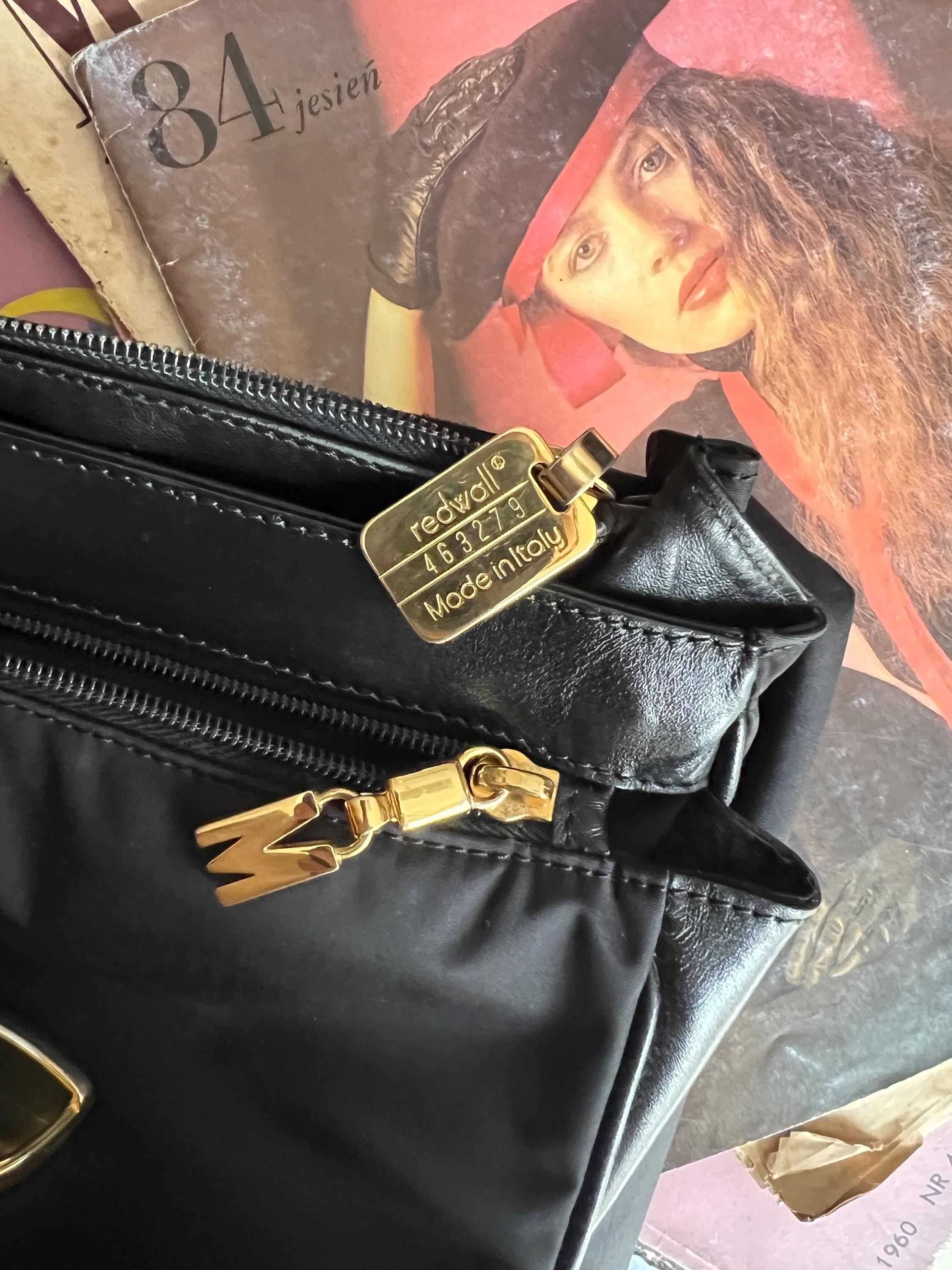 モスキーノ レッドウォール ブリーフケース ヴィンテージ ナイロン