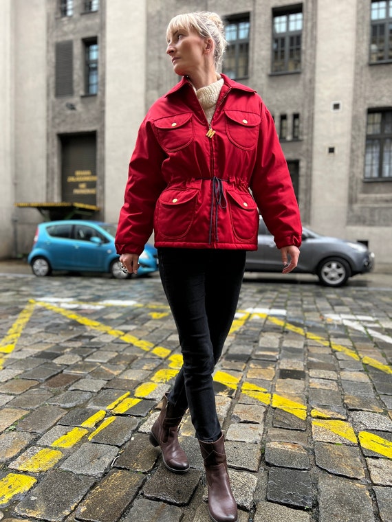 Moschino red jacket deals