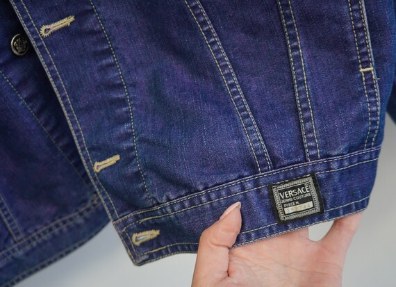 Versace denim jacket jeans vintage Versace Jeans … - image 3