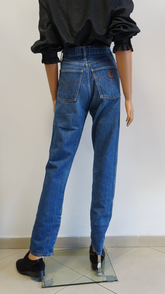 Moschino Jeans denim trousers, vintage blue jeans… - image 7