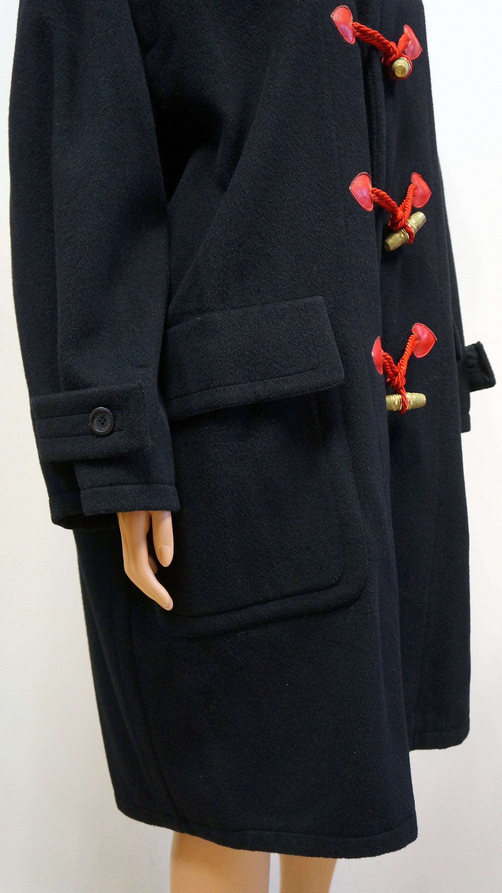 Moschino Cheap & Chic Wool Coat – Vintage Hearts Duffle Jacket