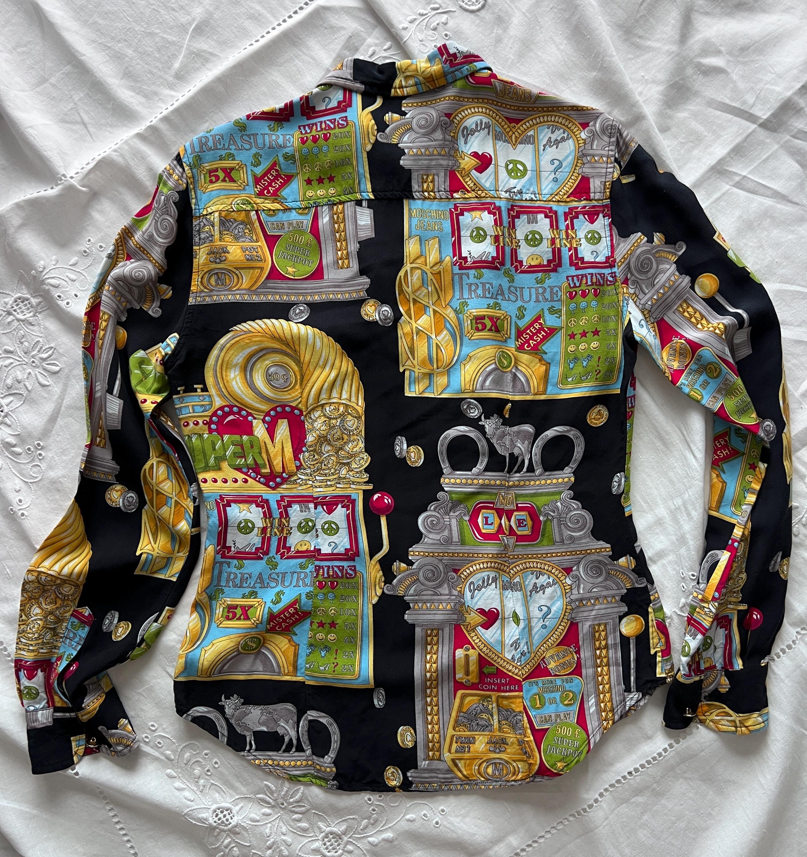 MOSCHINO jeans ヴィンテージ ジャケット 柄 Moschino Jeans Patch and Work Jacket – Community Thrift and