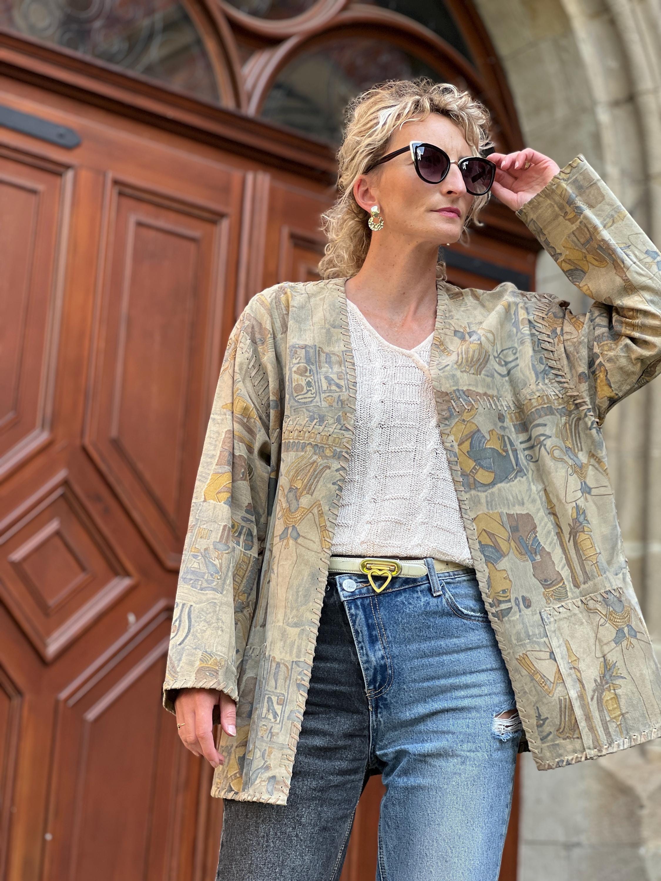 ジャケット・アウター VINTAGE pig skin suede leather blouson Pigskin Suede Jacket - Etsy