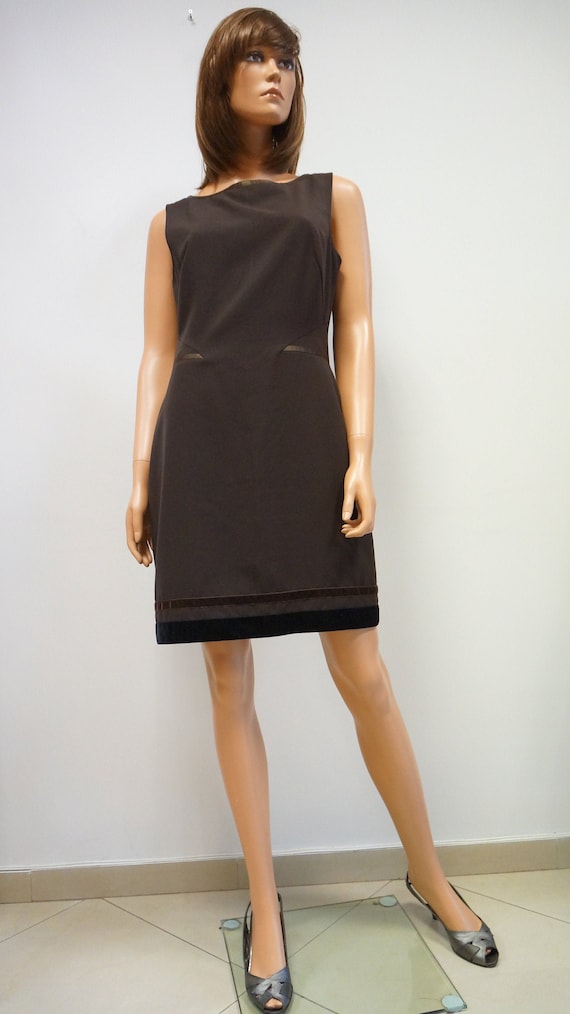 Moschino jeans dress, brown pencil dress,Moschino… - image 1