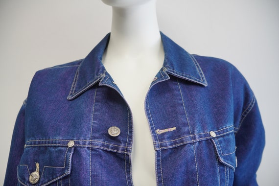 Versace denim jacket jeans vintage Versace Jeans … - image 5