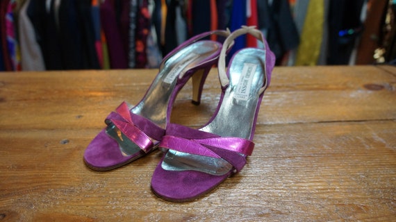 Sergio Rossi vintage purple sandals, pumps, Sergio