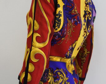 Vintage Versus Gianni Versace Baroque Wool Jacket – 90s Red
