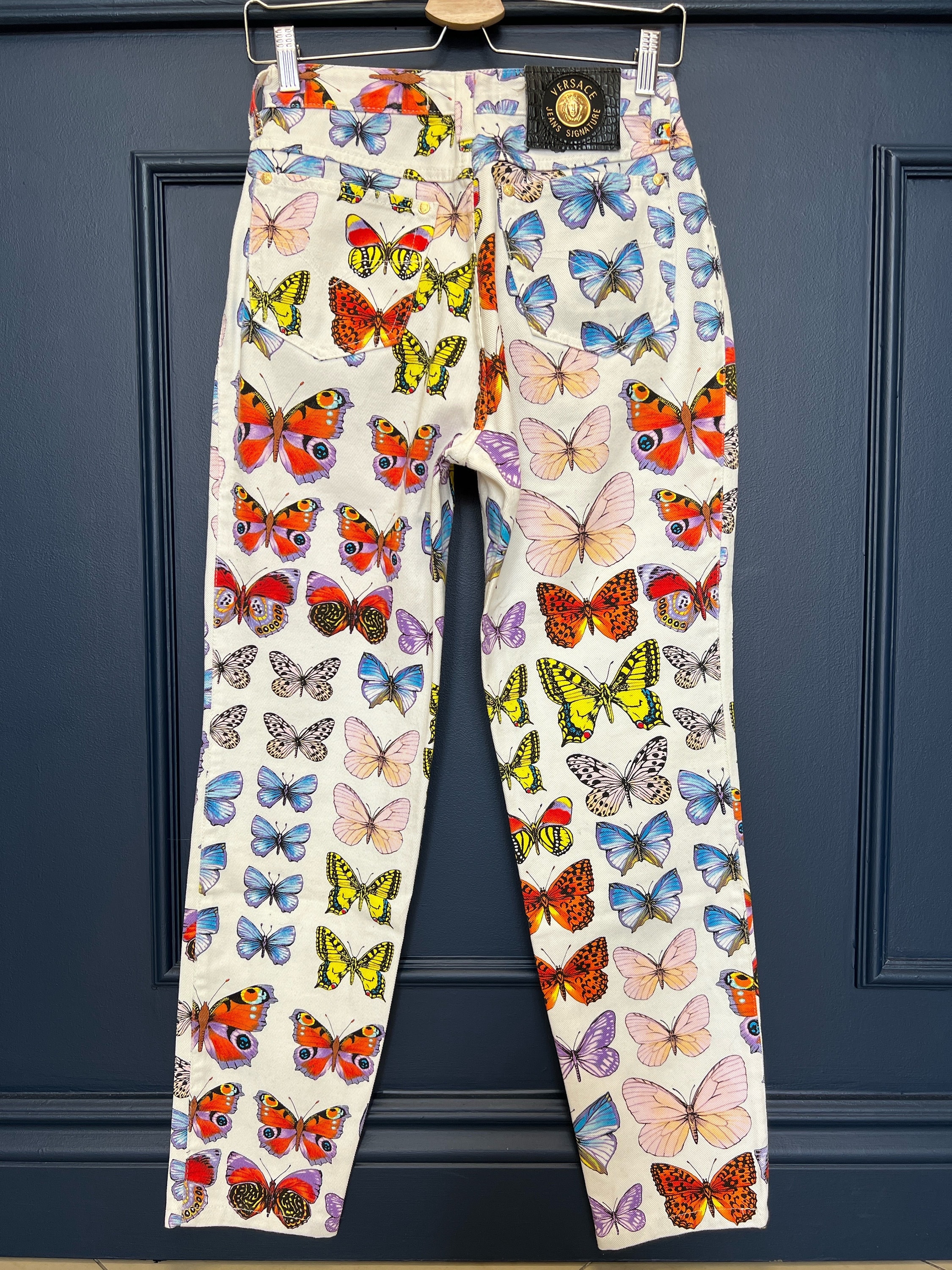 Rare Versace Butterfly Jeans – Vintage 1995 Signature Denim