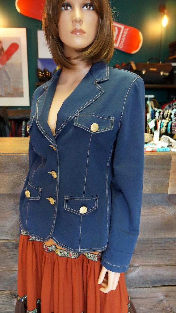 Moschino jeans jacket,Moschino blazer,blue blazer… - image 5