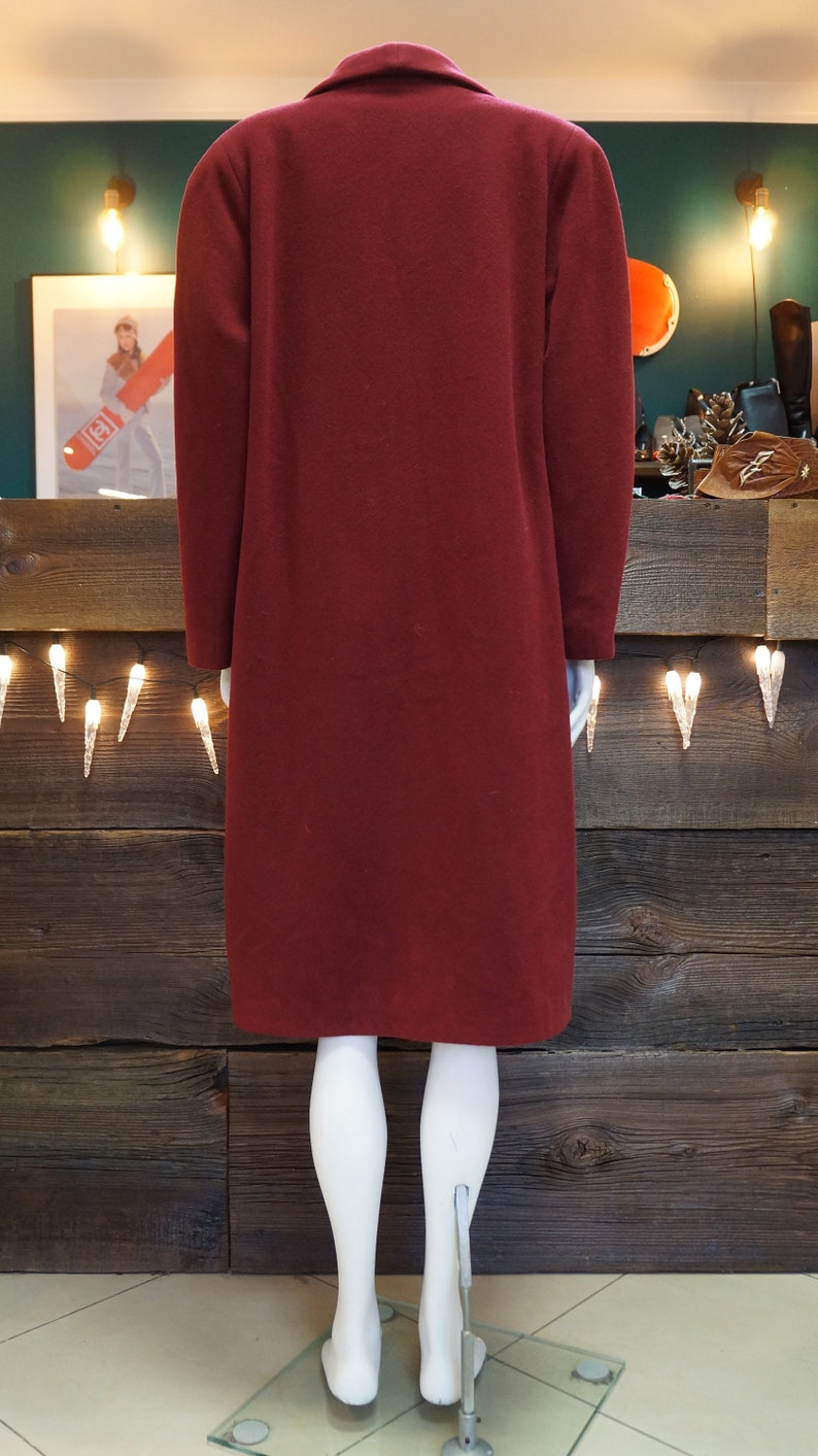 Allegri Lara vintage,wool coat,burgundy italia coat jacket Lara Allegri