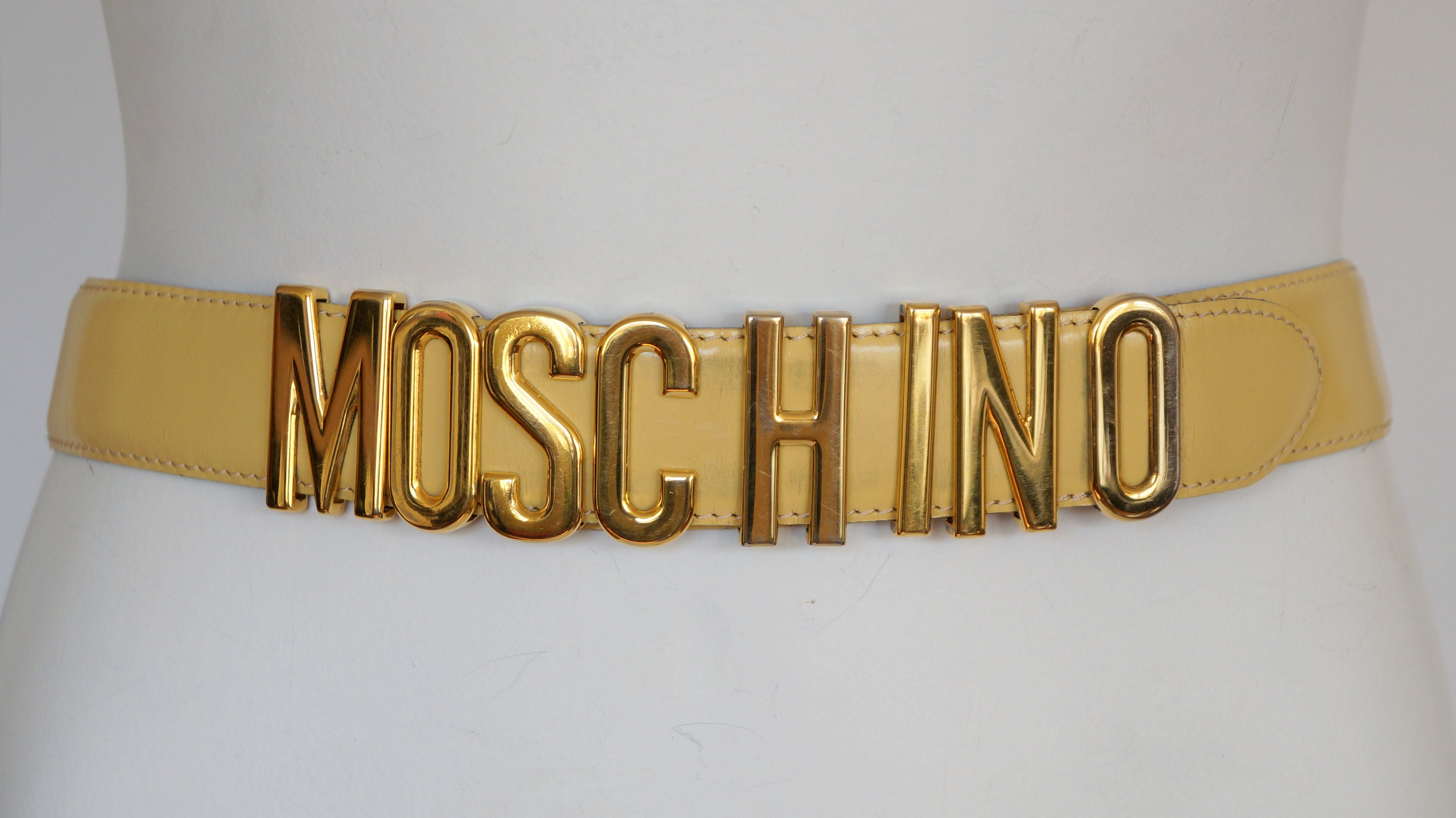 Vintage Moschino belt letters Redwall gift for her leather | Etsy