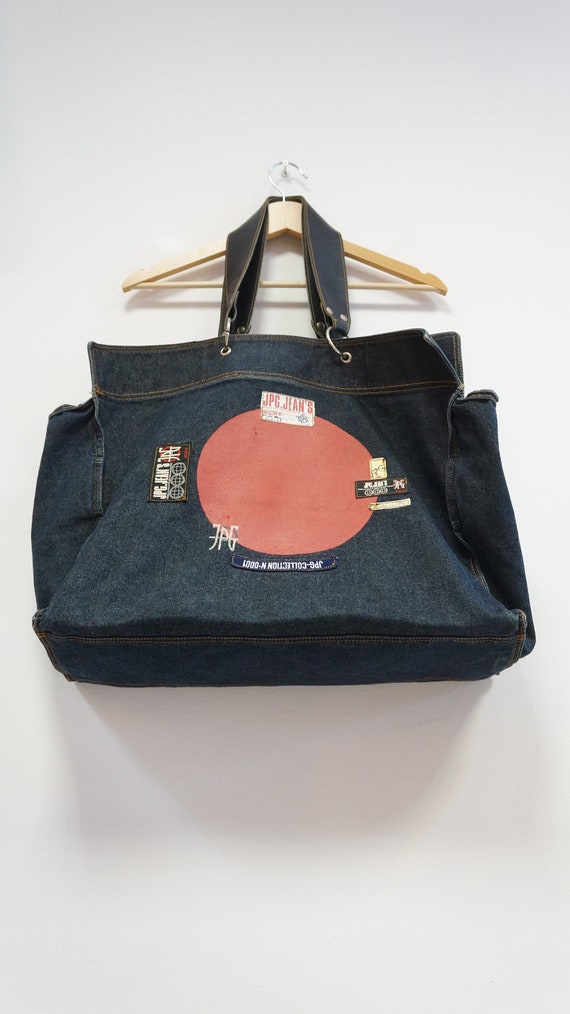 Gaultier Denim Bag, Jean Paul Gaultier Vintage Denim Jeans Gaultier Denim Bag, Jean Paul Gaultier Vintage Denim Jeans