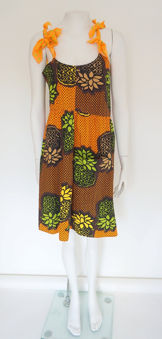 Moschino dress,moschino Cheap Chic,pineapple dress