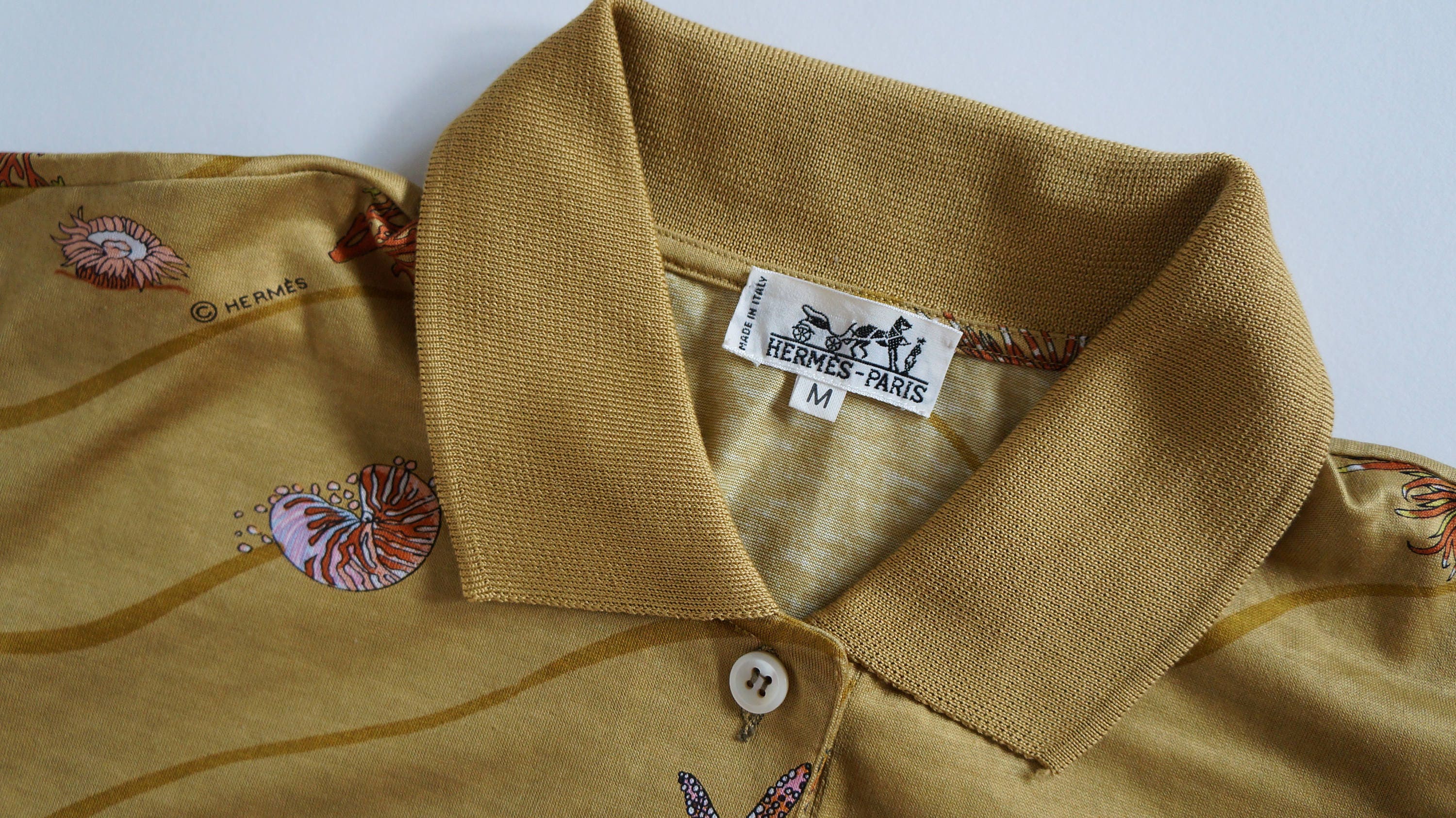 Vintage Hermes Blouse Shirt Polo Top Paris Cotton Gift for Her - Etsy