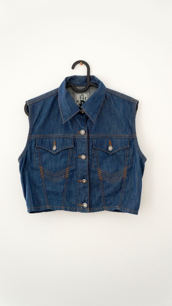 Gaultier denim vest, short jacket Jean Paul Gaultier … - Gem