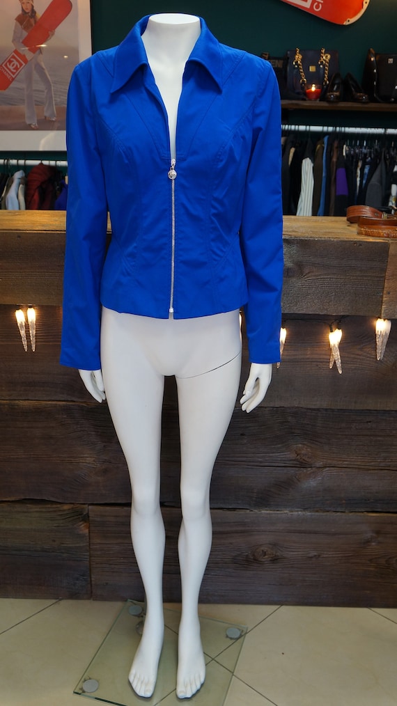 Mugler jacket blazer vintage Mugler blue blazer ja