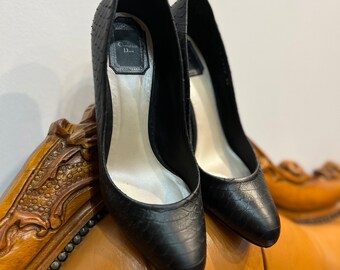 靴 Vintage Dior Leather Pumps 36 1/2 il_fullxfull.5836410088_iixy.jpg