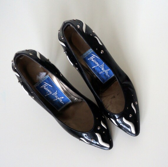 vintage Mugler shoes pumps Thierry Mugler heel vin