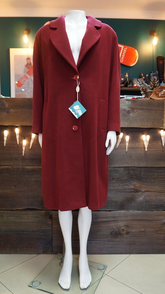 Allegri Lara vintage,wool coat,burgundy italia coat jacket Lara Allegri