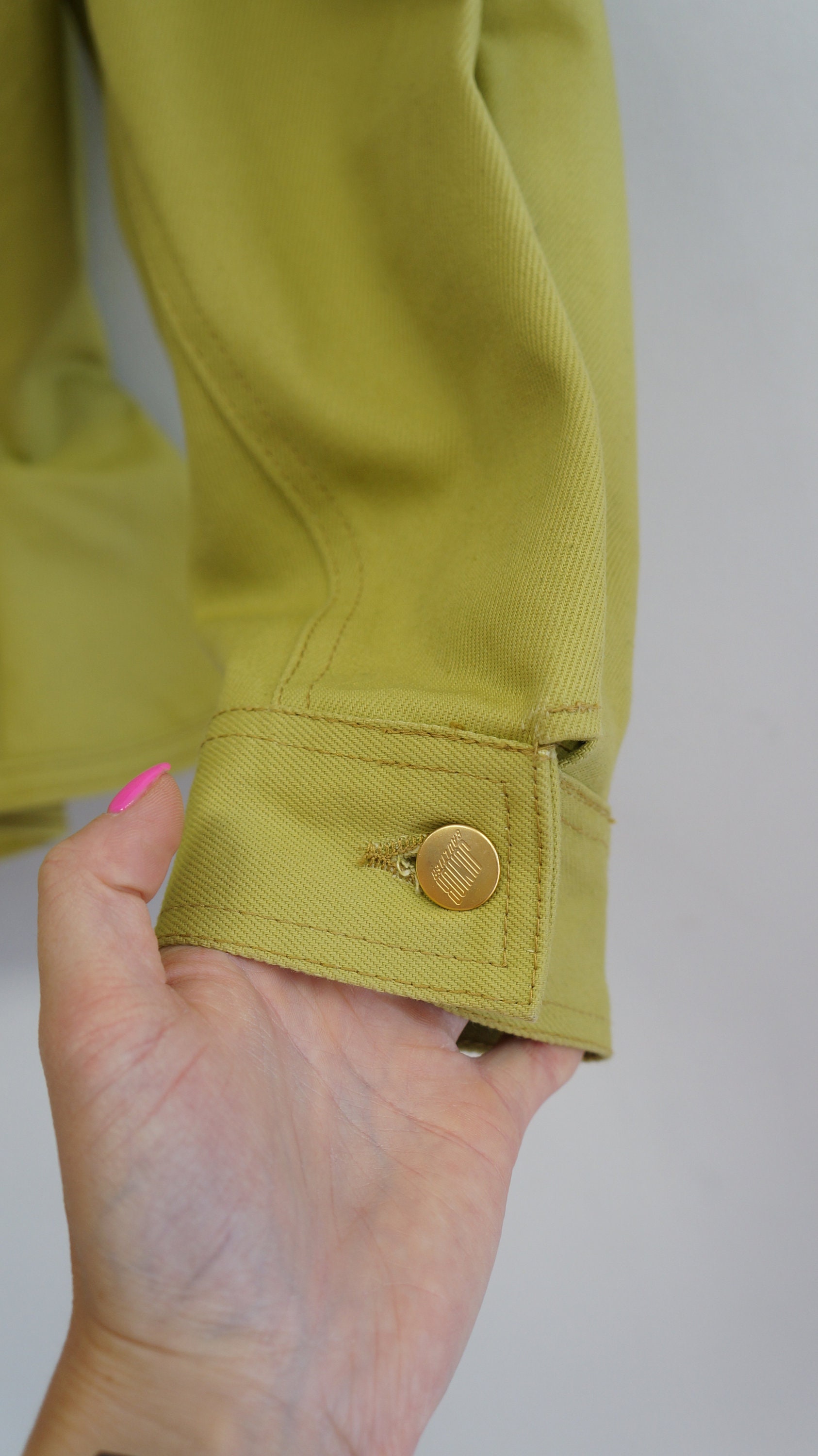 Gaultier Junior Denim Set, Yellow Jacket, Skirt, Jean Paul Gaultier Junior Denim Set, Yellow Jacket, Skirt, Jean Paul