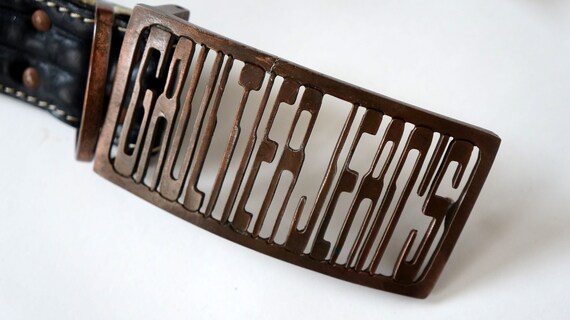 Gaultier belt leather vintage Jean Paul Gaultier v