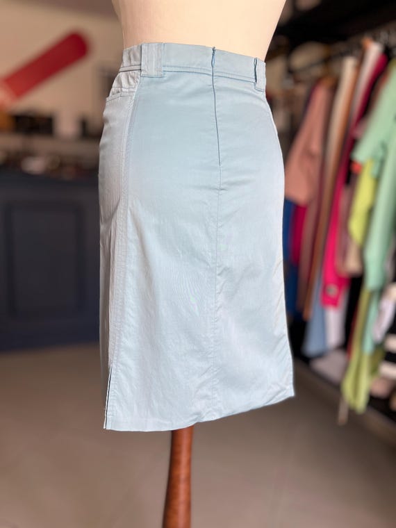スカート FENDI 'Go-To' skirt Light Blue Fendi - Girls Blue FF Cotton Jacquard Skirt | Childrensalon