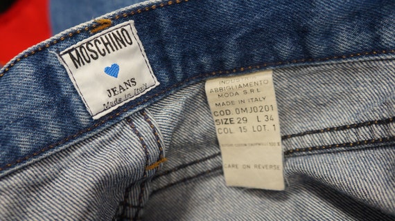 Moschino Jeans denim trousers, vintage blue jeans… - image 2