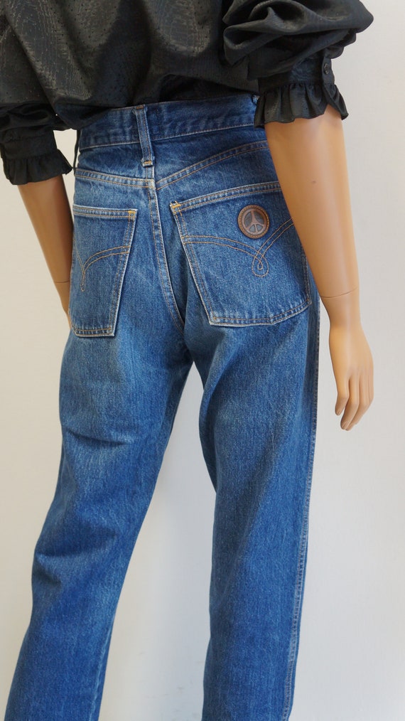 Moschino Jeans denim trousers, vintage blue jeans… - image 8