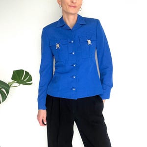 Vintage Versace Jeans Couture Jacket: Medusa Buckle, Made in Italy, S/M
