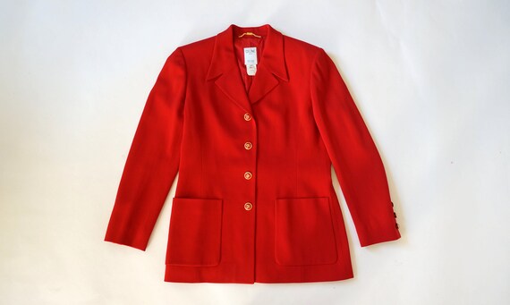 vintage red blazer