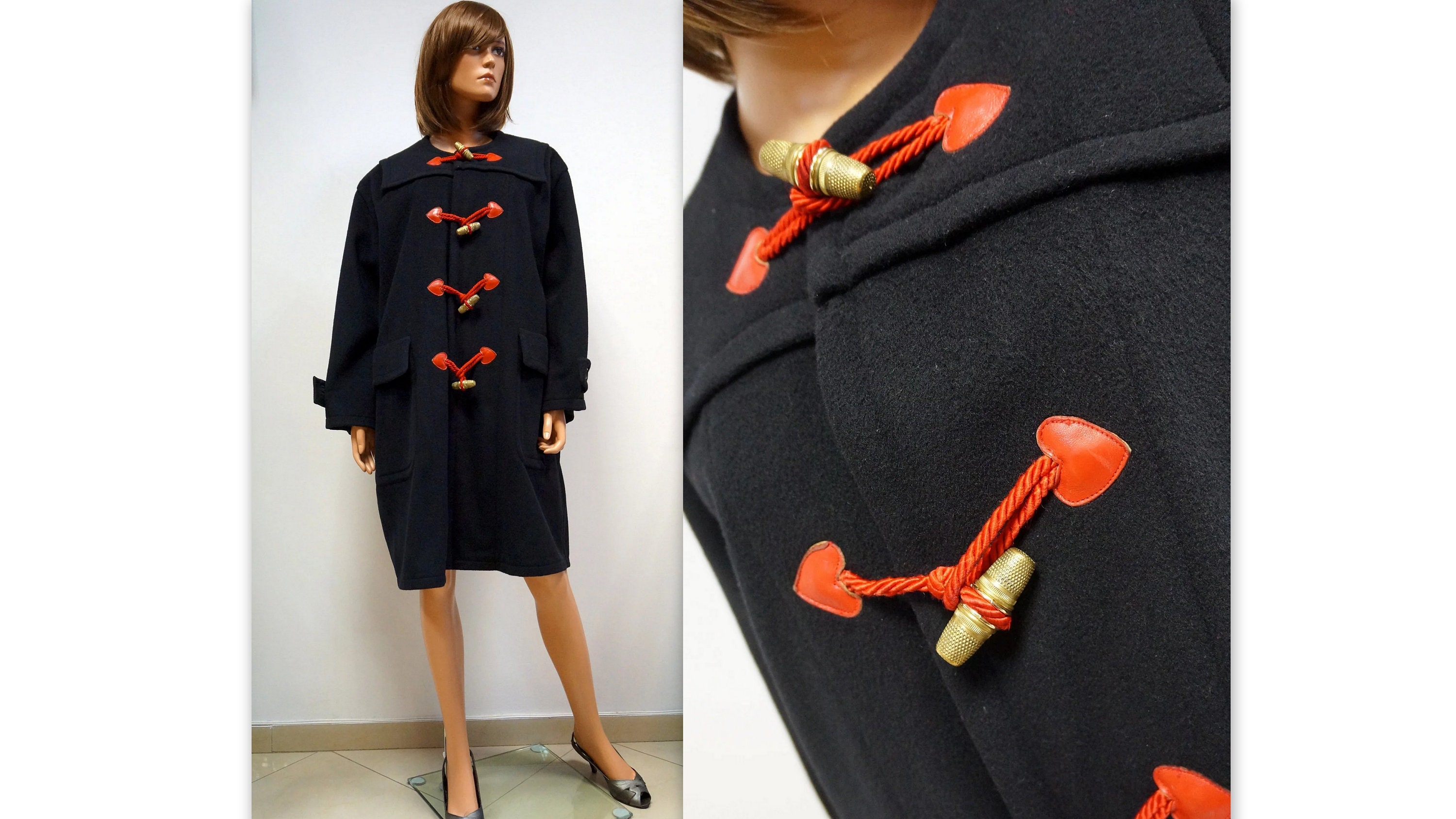 モスキーノのチープ＆シックなウールコート、ヴィンテージハートの