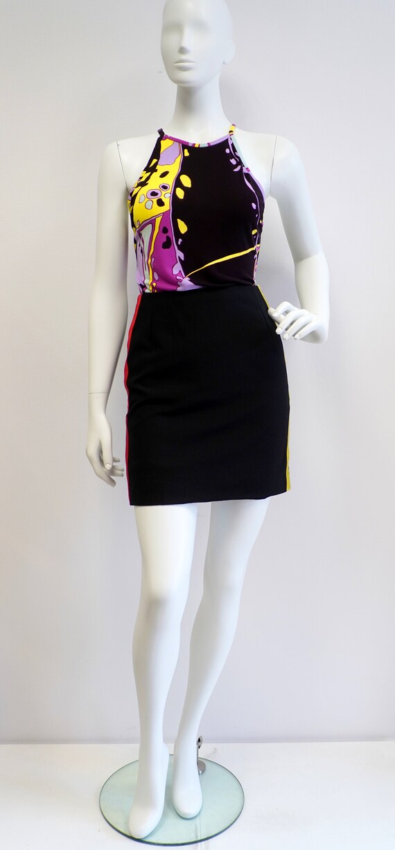 Versace skirt, vintage black Gianni Versace coutu… - image 4