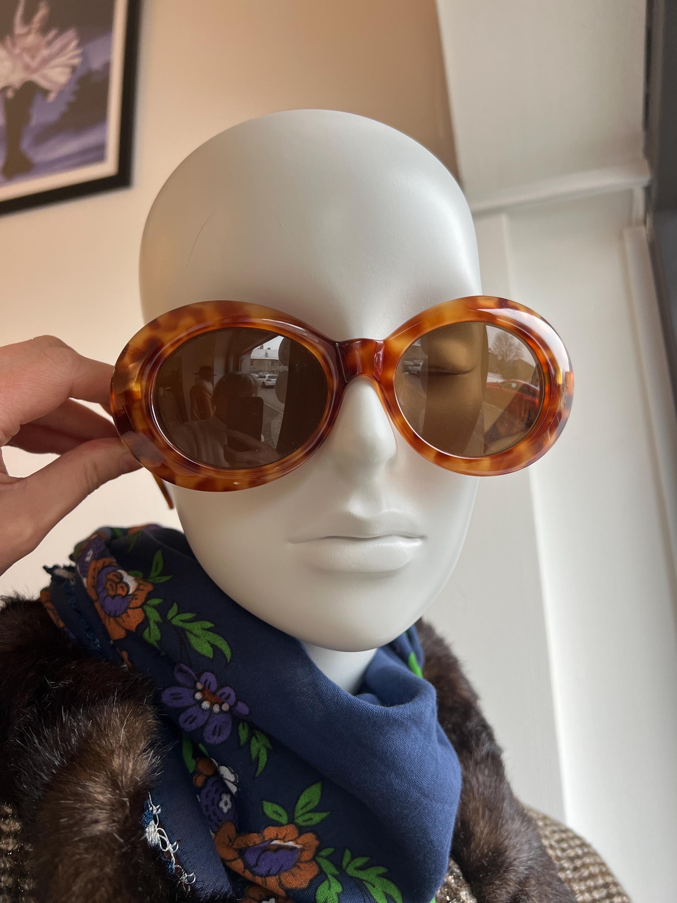 Vintage Gianni Versace Tortoiseshell Sunglasses: Medusa 