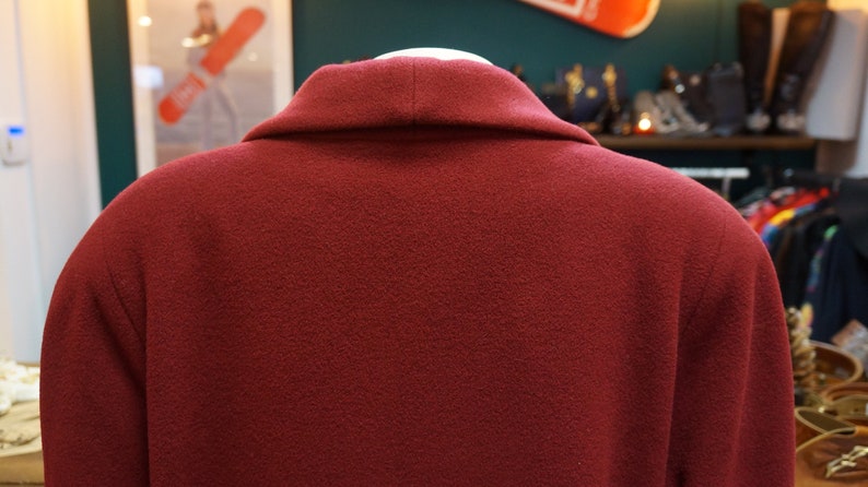 Allegri Lara vintage,wool coat,burgundy italia coat jacket Lara Allegri