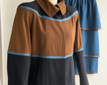 Vintage Gianni Versace Wool Suit, 1980s Italian Designer Set