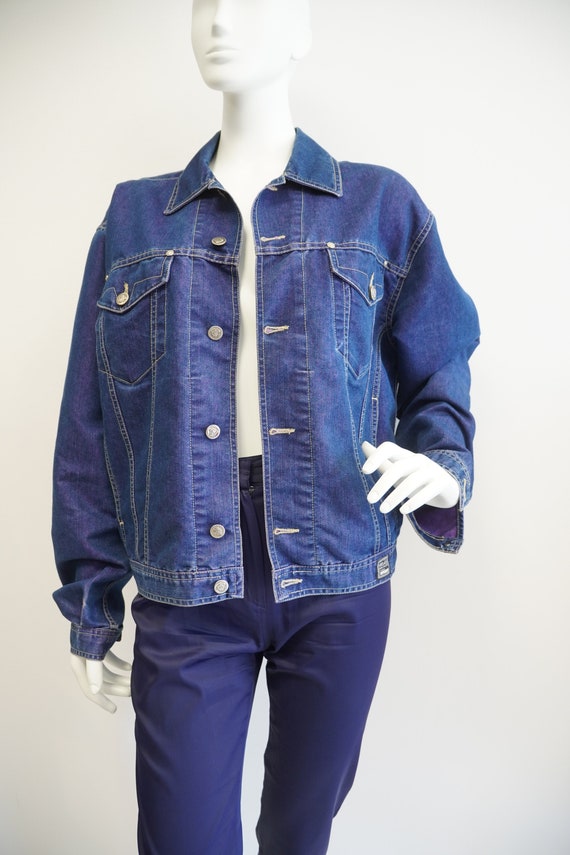 Versace denim jacket jeans vintage Versace Jeans … - image 4