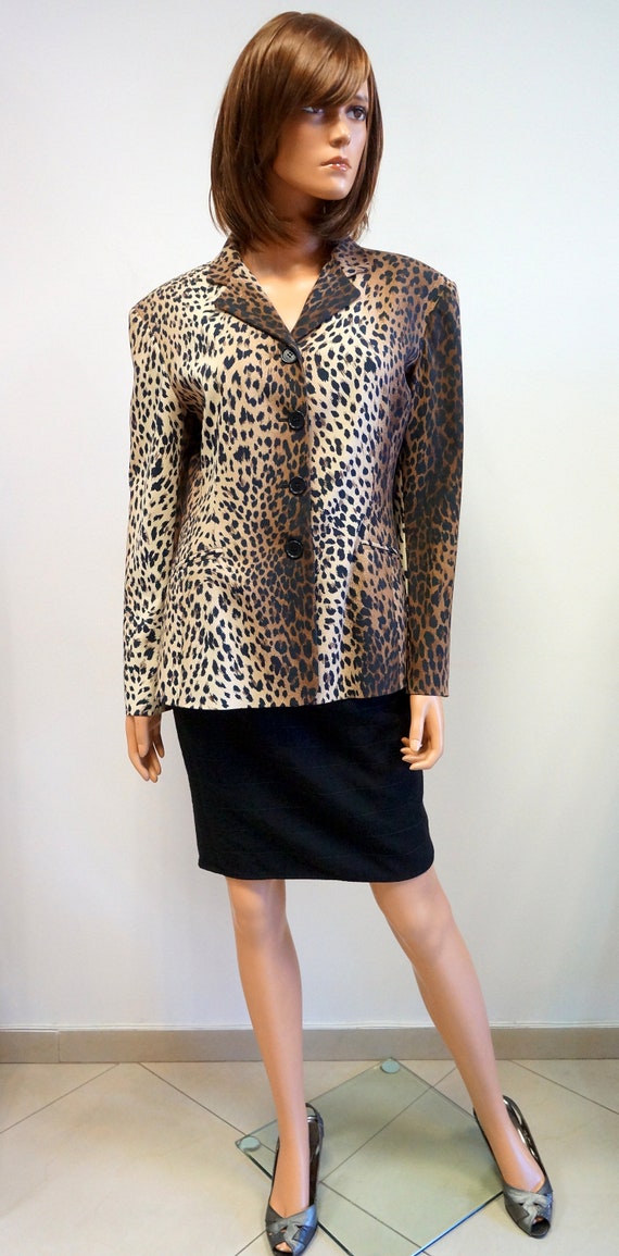 Moschino jacket,leopard jacket,Moschino Jeans anim